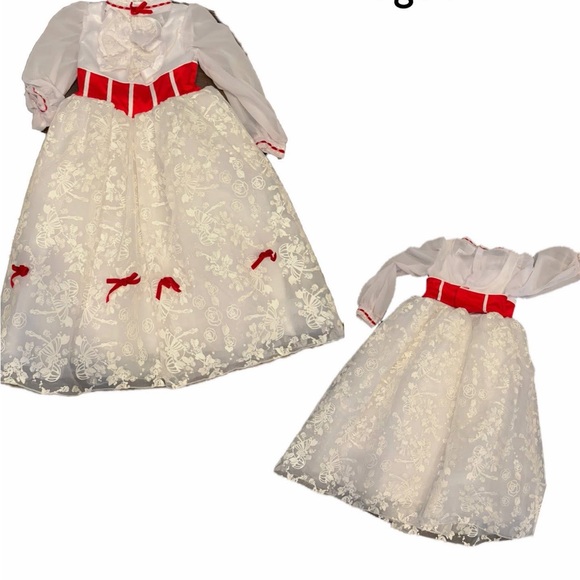 Disney Mary Poppins 9/10 costume dress girls - Picture 1 of 1